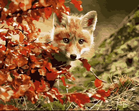 New home Baby Wolf Home Decor Canvas Painting - Wolves Landing