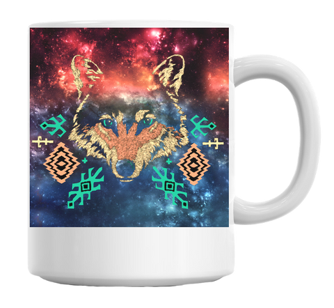 Galaxy Wolf Mug - Wolves Landing