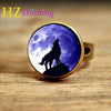 Adjustable Howling Wolf Rings Perfect for Gifts - Wolves Landing