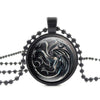 Unisex Dire Wolf Art Picture Pendant Necklace Chain - Wolves Landing